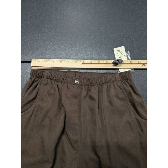 NWT Kim Rogers Pants Brown Elastic Waist Women's Size 8P - Picture 6 of 7